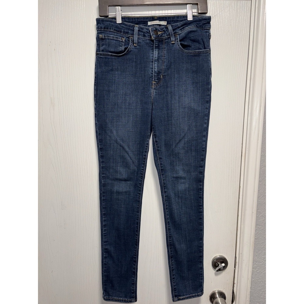 Levi's 721 High Rise Skinny Jeans Womens 30X28 Blue Medium Wash Stretch Denim